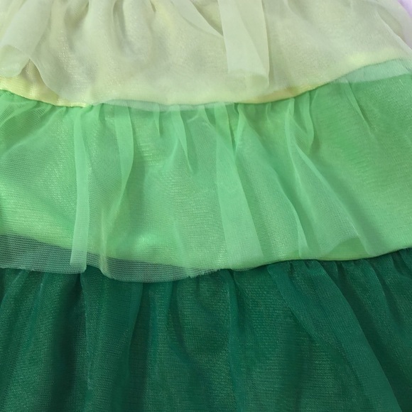St Patrick’s Day Layered Tutu Skirt Greens  and Gold Girls 4T - Picture 4 of 9
